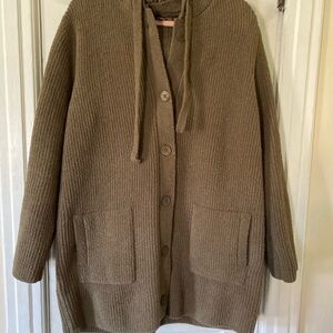 Barefoot Dreams Button up hooded coat